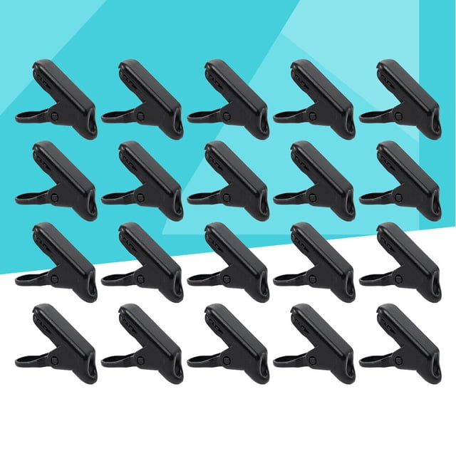 AURARMLET 40Ud Clips De Sujeción Para Toldo En Plástico Negro Para Tienda De Resistente