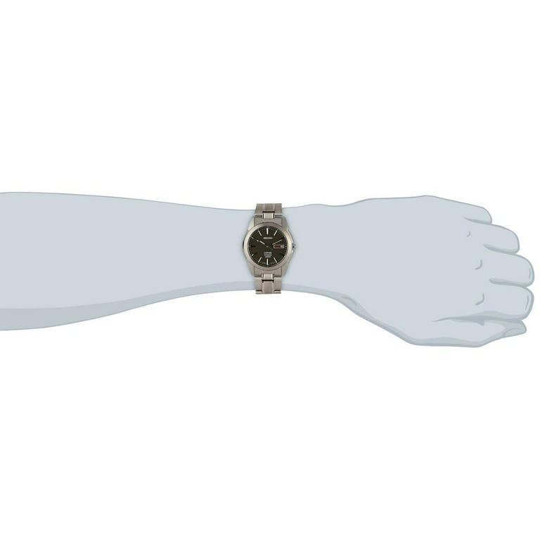 Lydig forslag Nautisk Seiko Men's Titanium SGG731 Silver Japanese Quartz Dress Watch - Walmart.com