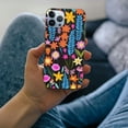 thumbnail image 3 of COMIO  Impact Case for iPhone 15 Pro [4X Military Grade Drop Tested / 8.2ft Drop Protection/Compatible with Magsafe] - Flower Prints - Bright Spring Flowers - Daisy Floral Pattern - Matte Black, 3 of 4