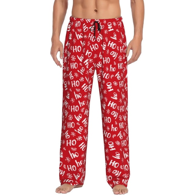 Balery Hohoho Pantalones de pijama para hombre, pijama ultraligero, pantalón de descanso-3X-Large