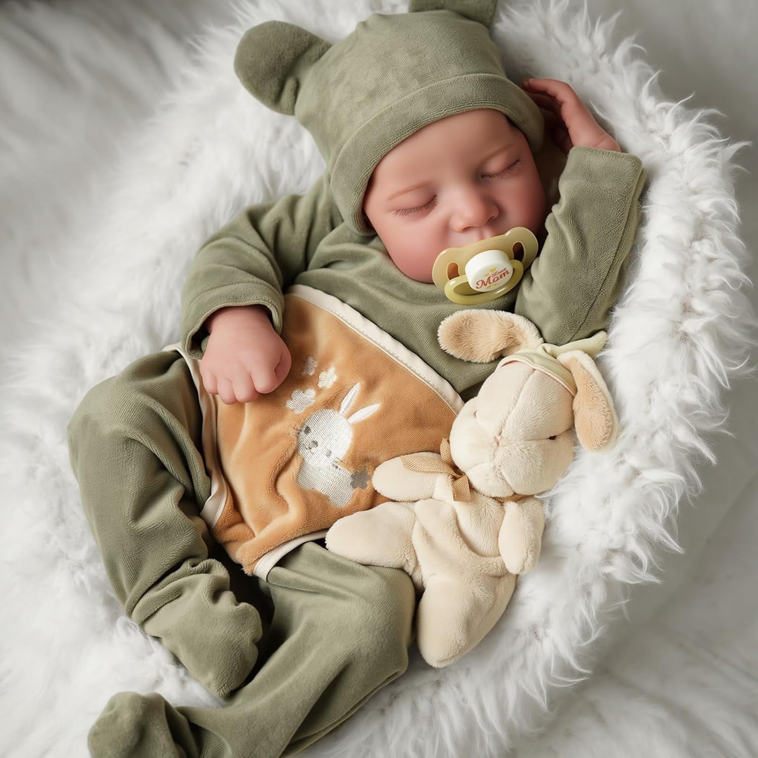 Lifelike Reborn Baby Dolls 20 inch Newborn Baby Dolls Body Real Life Baby Dolls with Toy Gift for Kids Age 3+