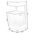 2 Tier Plastic Laundry Basket with Wheels