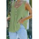 thumbnail image 3 of ABPHQTO Camiseta sin mangas texturizada con botones verdes para mujer, 3 of 5