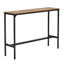 Signature Design 55 inch Modern Counter Height Table for Kitchen, Dining, Bar, or Pub, 15x39 inch, Espresso