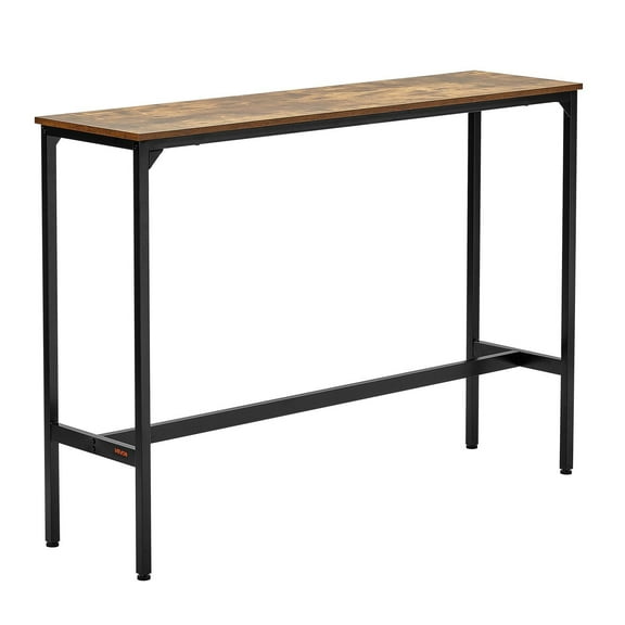 Signature Design 55 inch Modern Counter Height Table for Kitchen, Dining, Bar, or Pub, 15x39 inch, Espresso