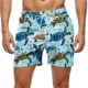 thumbnail image 1 of Kakii Men's Swim Trunks Hawaiian Bathing Mesh Lining Suit Swimsuits Beach Shorts with Pockets, 1 of 6