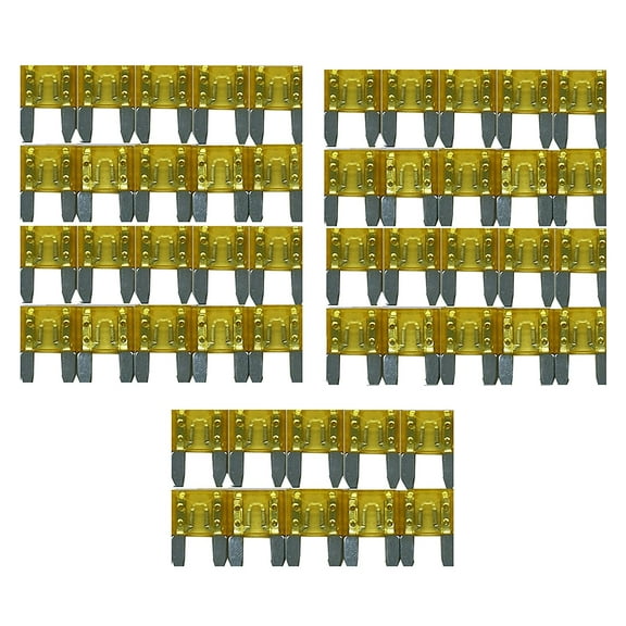 DNF 50 Pack 20 AMP ATS/ATC Mini Blade 12V Automobile Fuses
