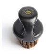 thumbnail image 2 of Crown Professional Brush Wavers Barbers- Luxury Glossy No Handle Palm 360 waves brush - - Medium Hard Boar Bristles with Black Gold Candy Paint - For Men with Durags, Wave Cap, Butter or Pomade (Knuck, 2 of 4