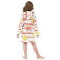 thumbnail image 7 of FORMRS Niños Bathrobe Unisex Hooded Robe Soft Plush Pajamas Sleepwear, Size 2-3T, Striped Crab, 7 of 7