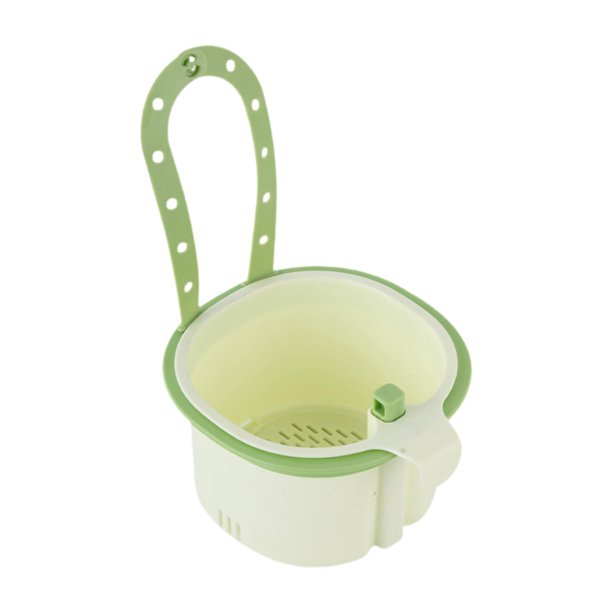 Cesta coladora para desagüe de fregadero, colador colgante para grifo para lavar frutas y verduras. Verde