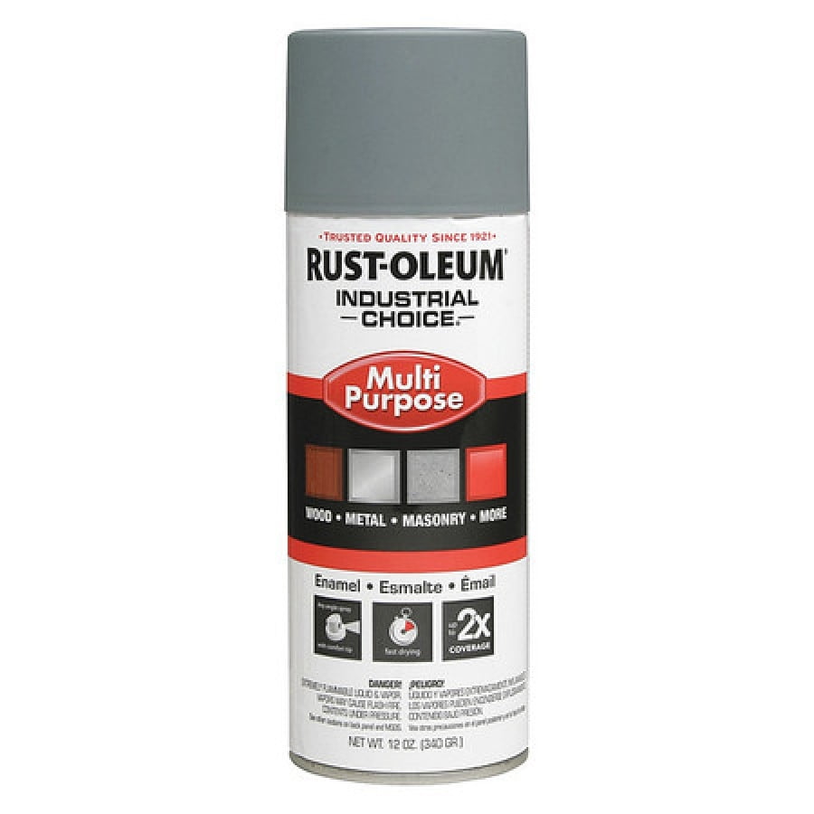 RUSTOLEUM 1680830 Spray Primer, Gray, Flat Finish, 12 oz.