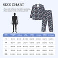 thumbnail image 4 of Naloa Christmas Village Men’s Pajamas Set - Long Sleeve Button Down Sleep Shirt and Pajama Bottoms Sleepwear Set-Medium, 4 of 7