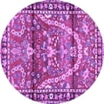 thumbnail image 1 of Ahgly Company Indoor Round Persian Purple Traditional Area Rugs, 3' Round, 1 of 4
