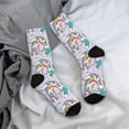 thumbnail image 5 of Vsdgher Unicorn DoingYoga Crew Socks for Men & Women, Breathable Casual Athletic Ankle Socks, 5 of 6