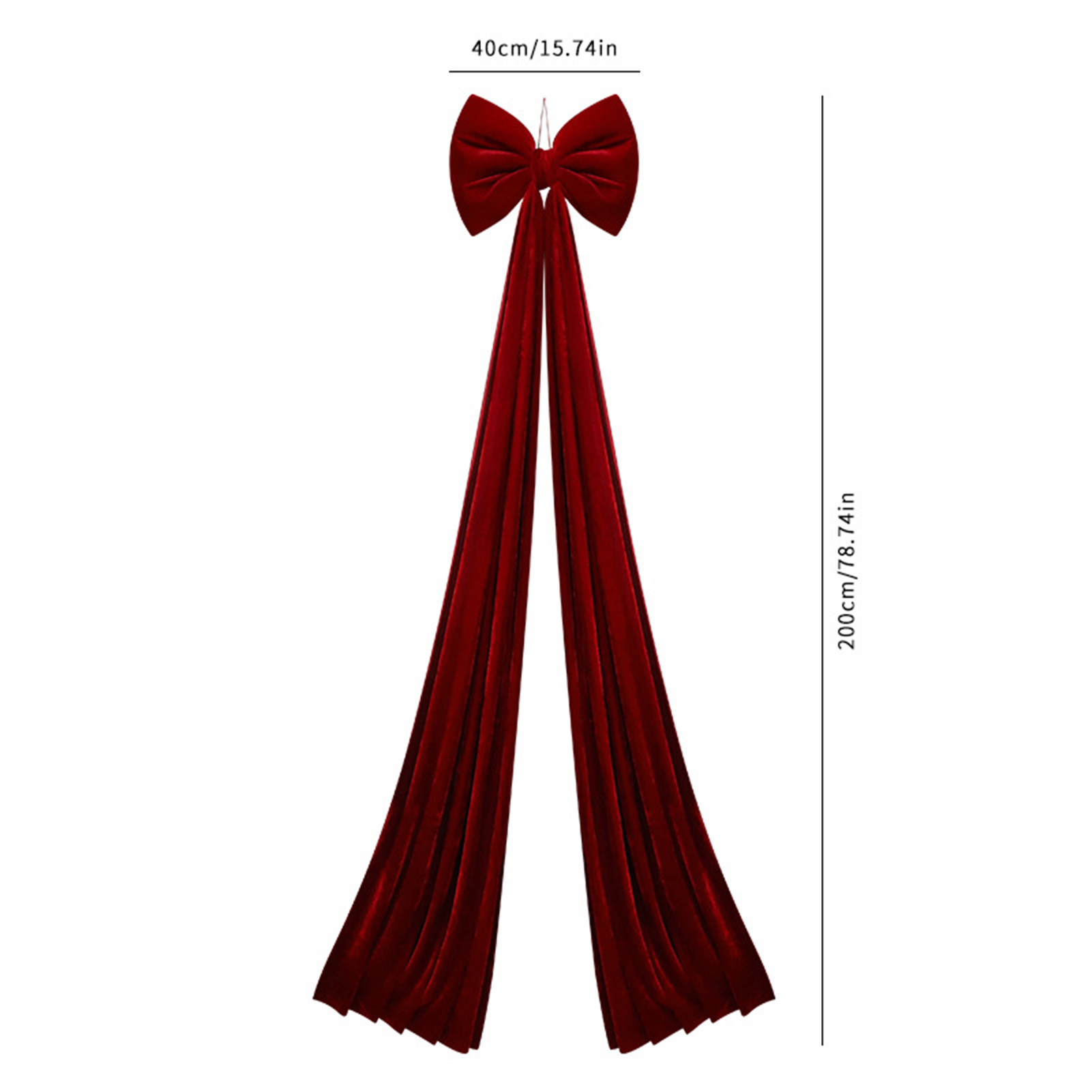 Dserfhy Christmas Bow Decoration Velvet Tree Topper Bow for Christmas Tree Wreath Home Room Wall Backdrop Decor