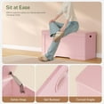thumbnail image 5 of 39.4” Storage Chest, Toy Box with 2 Safety Hinges, Toy Chest, Storage Bench for Bedroom, Supports 220 lb, for Living Room, Entryway, Pink, 5 of 18