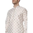 thumbnail image 4 of Royal Kurta Men's Jacquard Silk Printed Kurta, 4 of 7