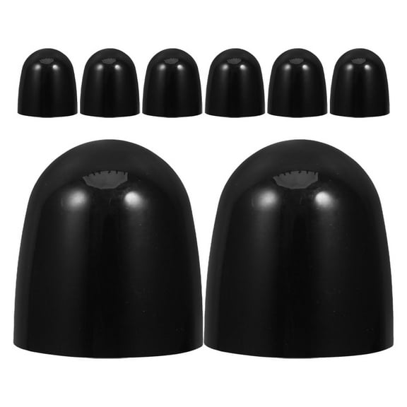 Worgeous 8 Pcs Toilet Bolt Caps Toilet Seat Floor Bolts Caps Universal Floor Bolts Push On Caps Toilet Bowl Bolt Covers Caps For Easy Installation Black