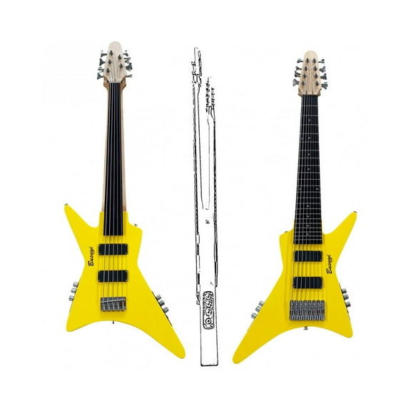 8 String bass/ 5 string Fretless Bass Busuyi Guitar