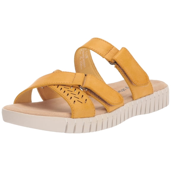 Easy Street Women's Patricia Slide Sandal, Yellow, 6
