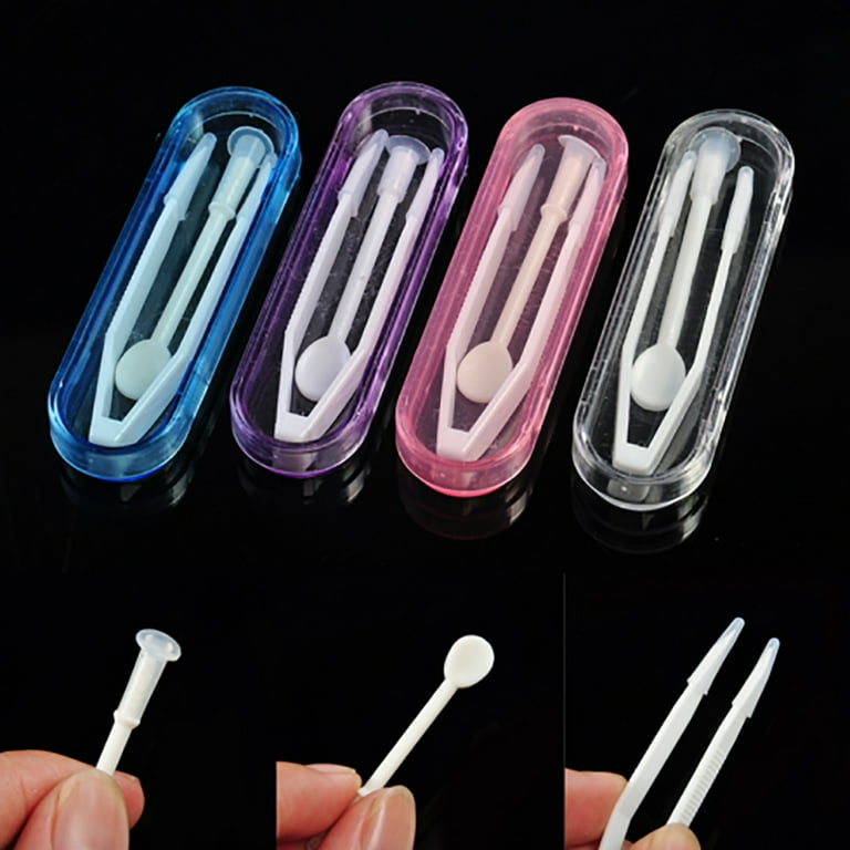 Limei Contact Lens Accessory Kit: 2 Sets of Safety Tweezers and