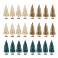 thumbnail image 2 of Artificial Mini Christmas Trees, 24/45 Pcs Sisal Snow Trees Bottle Brush Christmas Trees Pine Trees Ornaments Crafting Displaying Decoration, Tabletop Xmas Tree for Home, Party, 2 of 10
