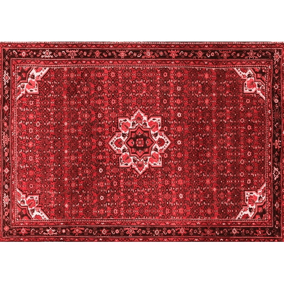 Ahgly Company Indoor Rectangle Medallion Red Traditional Area Rugs, 2' x 4'