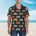 thumbnail image 4 of Daiia Retro Video Game Hawaiian Shirt for Men Gentle Cotton Regular Short Sleeve Casual-Medium, 4 of 9