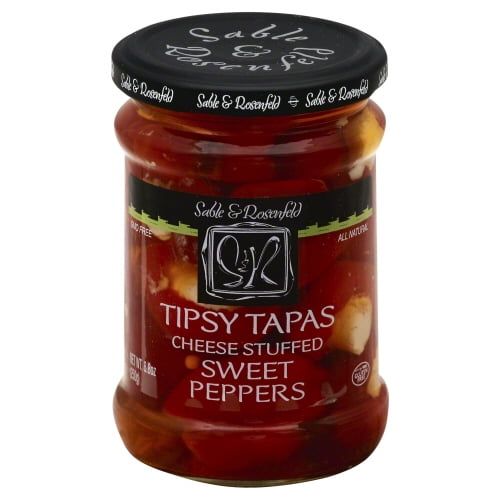 Pack of 6 Sable & Rosenfeld Tipsy Tapas Sweet Pepper 8.8 oz