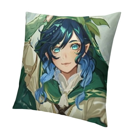BANET Barbatos Anime Body Pillow Case Double-Sided Printing Peach Skin/Short Plush/ Best Birthday for Anime Fans and(ColorShort Plush Size 22x22in
