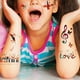thumbnail image 2 of Pegatina de tatuaje temporal impermeable para niños, tatuajes coloridos con nota musical para hombres, mujeres y niños, calcomanías de Festival de fiesta, 2 of 4