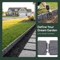 thumbnail image 6 of 2026 New Imitation Stone Garden Fence, No Dig Landscape Edging Border, Plastic Interlocking Flower Bed Edging Borders Stone for DIY Outdoor Patio Balcony Yard Landscaping, 6 of 6