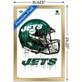 thumbnail image 3 of NFL New York Jets - Drip Helmet 20 Wall Poster, 14.725" x 22.375", Framed, 3 of 3