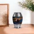 thumbnail image 7 of JAGASY Bike Miniature Urn for Ashes Adult Male, Black Small Urns for Human Ashes Keepsake, Road & Grassy Landscape Decorative Urns for Father, Mini Memorial Urn for Mother, (3 Inch), 7 of 7