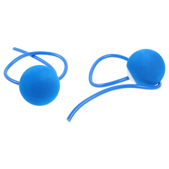 OULII Weighted Jump Rope For Fitness 1 Pair Blue EVA Skipping Rope Weight Ball Indoor and Outdoor Exercise 5in
