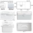 thumbnail image 2 of 13.3 Inch Craft Box Organizer and Medicine Organizer Storage with 2 Tier Tray,Multifunctional Plastic Sewing Organizer,Cute First aid Kit Empty Box with Handle and Craft Supply Organizer, 2 of 7