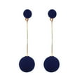 thumbnail image 1 of Boucles d'Oreilles Rondes pour Femmes et Filles, Boucles d'Oreilles Pendantes en Alliage, Bijoux de Mode, 1 of 8