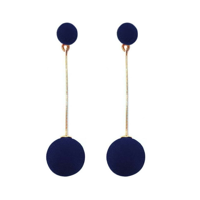 Boucles d'Oreilles Rondes pour Femmes et Filles, Boucles d'Oreilles Pendantes en Alliage, Bijoux de Mode
