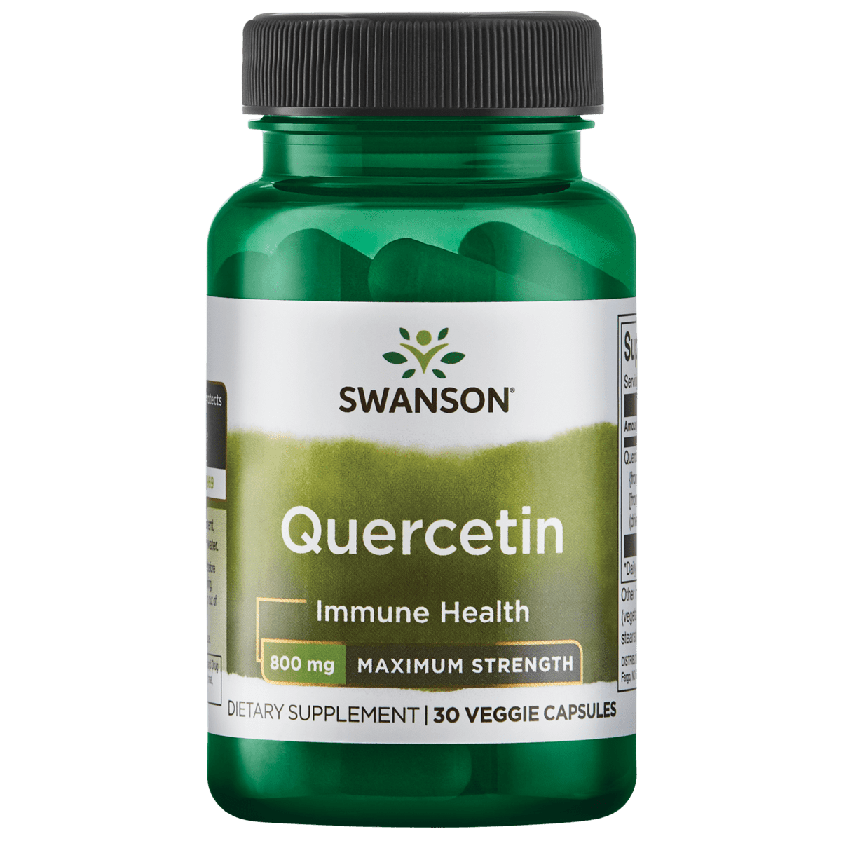 Swanson Quercetin - Maximum Strength 800 mg 30 Veggie Capsules ...