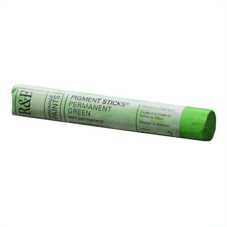 UPC: 0836943004504 | R&F Handmade Paints Pigment Stick 38ml Permanent Green