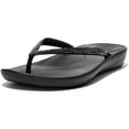 thumbnail image 2 of FITFLOP Women's Iqushion Sparkle Flip-Flops, Color: Black, Size: 10 (R08-001-080), 2 of 6