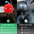 thumbnail image 2 of YIUIY Red Ball Shift Knob 6 Speed Round Shift Knob M12x1.25 with 3 Adapters M10x1.5 M10x1.25 M8x1.25-3D Carving, 2 of 5