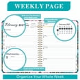 thumbnail image 6 of weVSwe Daily Planner 2026-2027, 6.2 x 8.5 Inch Weekly & Monthly Organizer, Hardcover Agenda with Tabs & Notes, 6 of 8