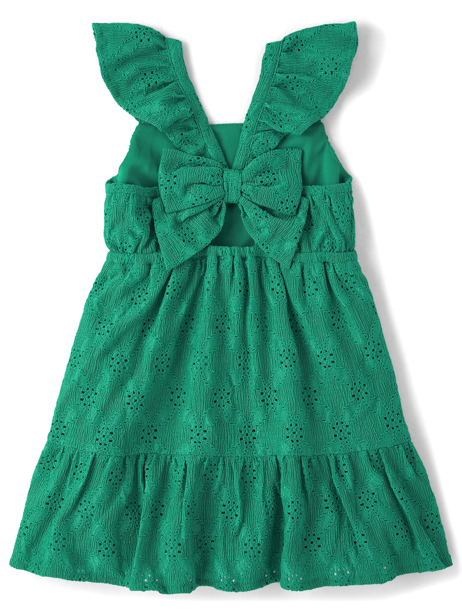 The Children's Place Baby & Toddler Girls Sleeveless Eyelet Bow Back Dress, Sizes 6M-5T