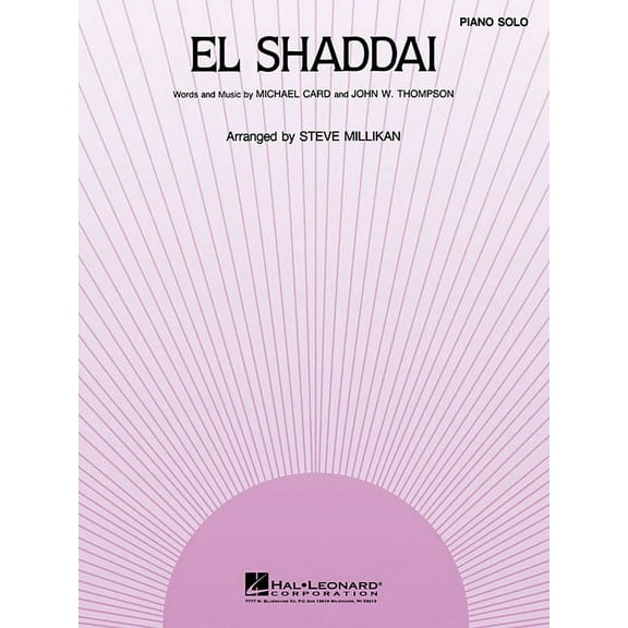 El Shaddai: Piano Solo