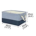 thumbnail image 3 of Unique Bargains Fabric Storage Bin Box with Handles Laundry Baskets Organizer for Closet, 3 of 8