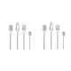 thumbnail image 2 of Monstrate Juego de cubiertos lavables de acero inoxidable, vajilla de postre, cubiertos de cocina, pasteles, Picnic, Camping, fiestas, Plata 2Conjunto, 2 of 6