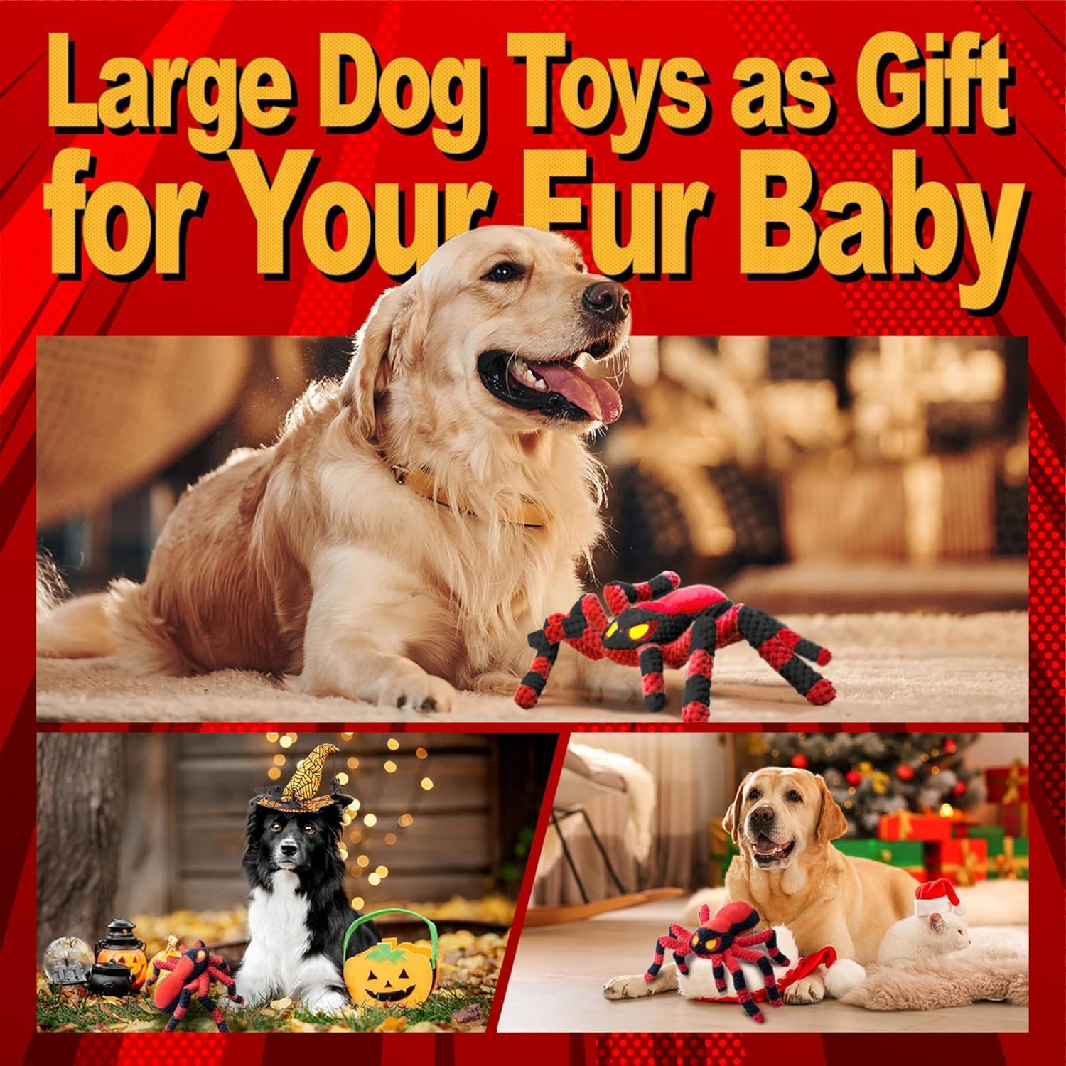 Legend Sandy Angry Spider Tug of War Dog Toy photo 5