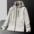 thumbnail image 4 of Chaqueta de pareja transpirable impermeable a prueba de viento de una sola capa para deportes al aire libre para hombres de ropa de asalto, 4 of 6