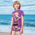 thumbnail image 2 of My Hero Academia Himiko Toga Boys 2-Piece Swimsuit Set Bathing Suit Short Sleeve Swimwear Sets with Swim Trunk 7-9Y(120cm), 2 of 7